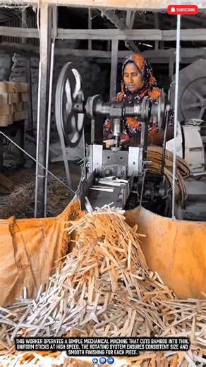 This Machine Turns Bamboo into Thousands of Uniform Sticks