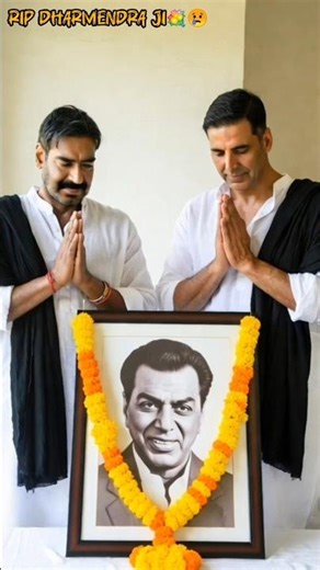 #AjayDevgn and #AkshayKumar Pay Heartfelt #Tribute to Legendary #Dharmendra Ji💐 #bollywood #news