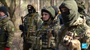 1.9M views · 10K reactions | The #Kremlin claims that #Ukraine is now ruled by #nationalist #groups which have been fighting in Donbas since 2014. These groups do exist, but in much smaller numbers than Russia is claiming, and they reject Russia’s accusations of extremism. FRANCE24 met a territorial defence unit being trained by members of this group in #Kyiv⤵️ | FRANCE 24 English | Facebook