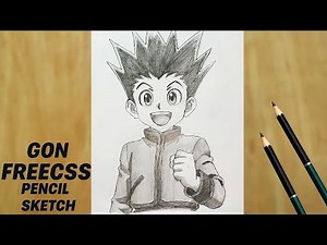 Gon Freecss Pencil Sketch Drawing | Hunter x Hunter Anime Portrait {Complete Anime Sketch}