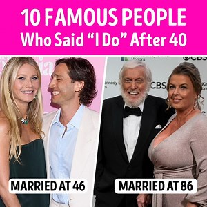 213K views · 948 reactions | 10 Famous People Who Said “I Do” After 40 | CelebRatings | Facebook