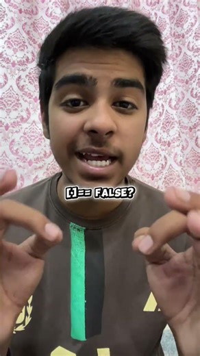 [] == ![] … iska answer galat bola interview gaya 💀😳#javascript #coding #webdevelopment
