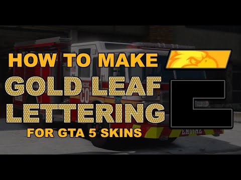 How to Make Gold Leaf Lettering | GTA 5/FIVEM Skins