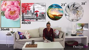 DesignQ abstract spirals wall mirror, Oval 0 mirror, Round red bathroom mirror, abstract spirals vanity mirror Majestic Motion Spiral in Red and Blue I printed mirror decor, oval mirror 20x30