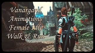 Skyrim SE and LE - Vanargand Animations - Female Idle Walk and Run