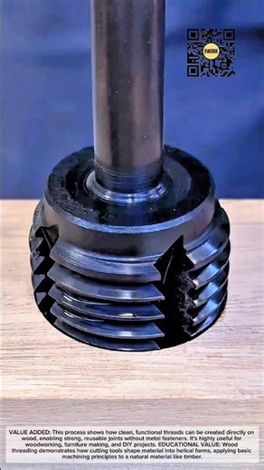 Wood Thread Cutting Process: Precision Threads on Solid Timber #9work