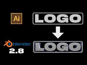 Make your Logo 3D! - Blender 2.8 beginner Tutorial