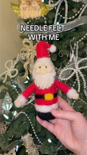 NEEDLE FELT WITH ME: the perfect needle felting kit for beginners! #craftkit #needlefelting #shorts