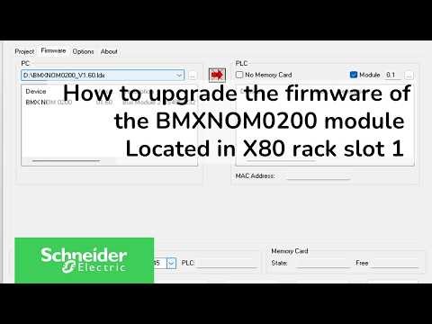 How to upgrade the firmware of the BMXNOM0200 module? | Schneider Electric