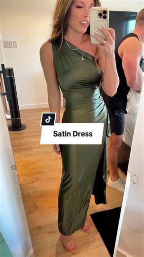 Gorgeous One-Shoulder Satin Dress Review