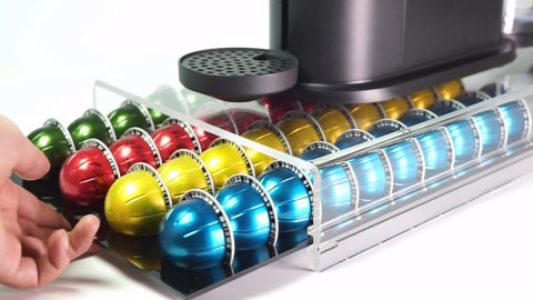 Storage Drawer for Nespresso Vertuo Coffee Pod Holder for Counter Acrylic Coffee Capsule Organizer - 40 Pods