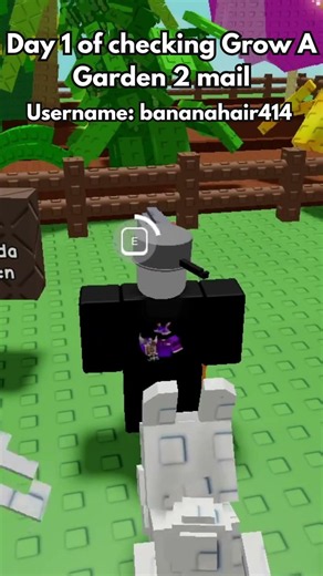 Checking my mail on Day 1 of Grow A Garden 2 #shorts #roblox