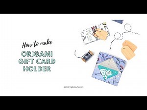 HOW TO MAKE AN ORIGAMI GIFT CARD HOLDER