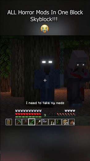 One Block Skyblock with EVERY horror Mod #minecraft