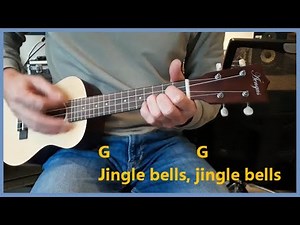 Jingle Bells ukulele tutorial ★ chords, lyrics, tab, play along beginner, easy Christmas song guitar