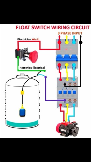 float switch circuit diagram