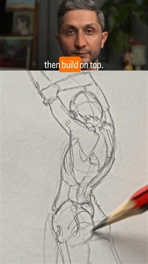 Fundamentalist Artschool on Instagram: "Figure Drawing without a ref. Drawing from imagination is the ultimate goal of many artists. It helps us to unleash our creativity and print our true vision on the paper. Watch this reel to find out how it is achieved. Follow for daily art fundamental reels. #artfundamentals #artclass #drawingpractice #artschool #draweveryday #arteducation #howtodraw #artistproblems #figuredrawing #gesturedrawing #onlineartclass"