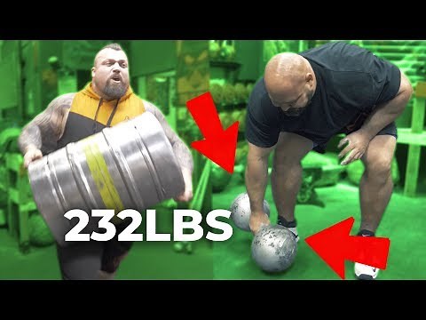 LIFTING THE UNLIFTABLE DUMBBELL | KEG RUN | EDDIE HALL