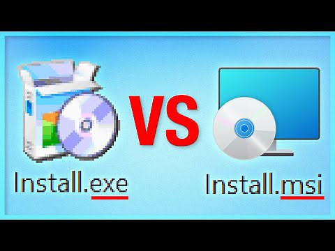Should you install software using EXE or MSI files?