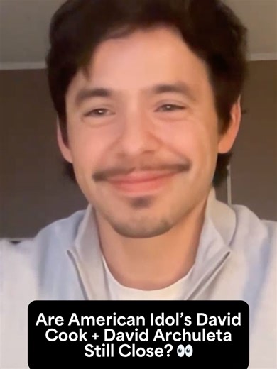 Are American Idol's @davidarchie and @thedavidcook still friends? 🎥 Watch to find out! #AmericanIdol #DavidCook #