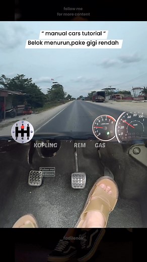 244K views · 3.5K reactions | Belok menurun #tutorial #viralreels #reelsviral #mobilmanual #reels #viral #usa #drivingschool | Fadil Enok | Facebook