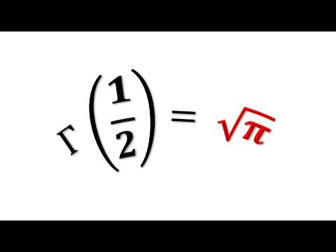 Proof that the value of gamma(1/2)=sqrt(pi) | lesson 3