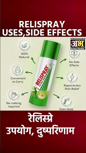 Relispray Uses Side effects Dose and review |pain relief spray