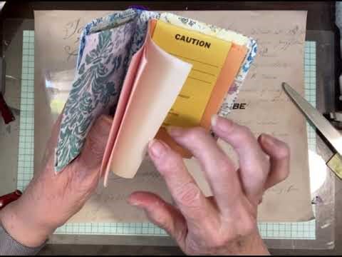 Scrappy notebook in a gum container