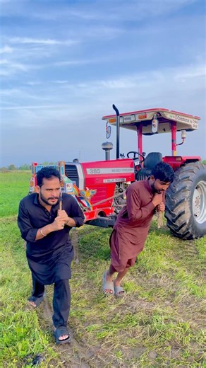 Pulling a Tractor with Bare Hands? 😱😂 | Funny Village Stunt with Dastgeer Dogar Vlog