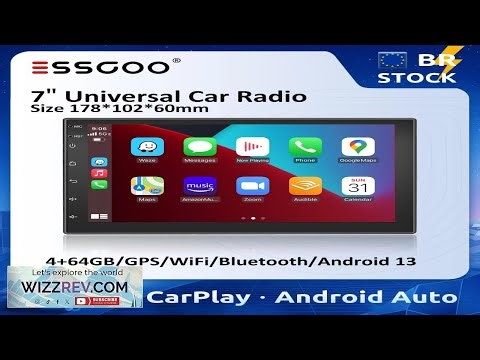 ESSGOO 7" Car Radio Android Auto Carplay Car Stereo Multimedia Player Universal Review