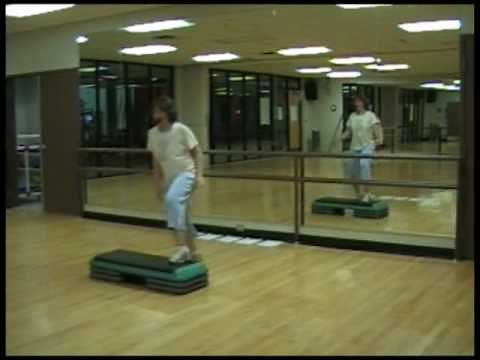 Free Step Aerobics Routines Workout Moves V-Step Instructions.flv