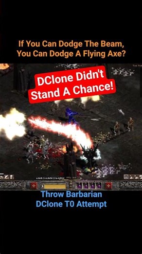 DCLONE MELTED! 🔥 Why Throw Barb is TOP TIER for Bossing #projectdiablo2 #shorts