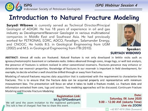 ISPG Webinar #4 Introduction to Natural Fracture Modeling (Suryadi Wibowo)