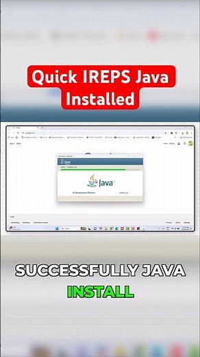 IREPS: Java Installation Done! What's Next? #ireps #java #shorts