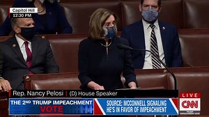 547K views · 10K reactions | House Speaker Nancy Pelosi opens debate on the resolution to impeach President Trump for an unprecedented second time: "We know that the President of the United States incited this insurrection… He must go, he is a clear and present danger to the nation that we all love." https://cnn.it/3bCcI4k | CNN | Facebook