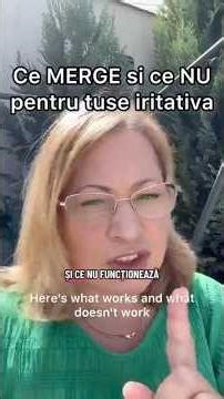 Tuse iritativa-ce merge si ce Nu