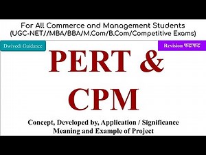 PERT and CPM in Operation Research, PERT and CPM in project management, Project meaning, QTM