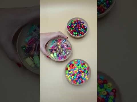Mesmerizing Colorful Beads⭐Pearls⭐ Gems ⭐Reverse Visual ASMR #dominomarble #reverse