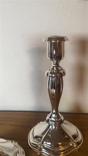 Vintage Set of 2 Oneida Silver - Plated Candlestick Holders – 9” Japan Pair | Nancy Meyers Style Luxury Shabbat Maximalist Regency Decor - Etsy