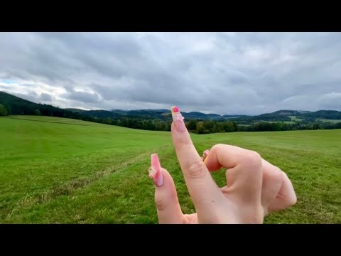 ASMR Outdoors in nature 🌲 Lofi camera tapping & scratching, nature sounds 🌧️