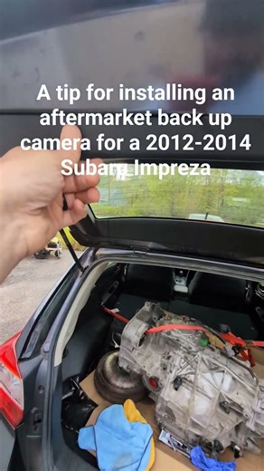 A secret tip for installing a back up camera on a Subaru Impreza 2012-2014 range #Subaru #impreza