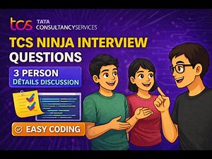 TCS Ninja Interview Questions 🔥 | 3-Person Panel | Easy Coding | Full Details Discussion