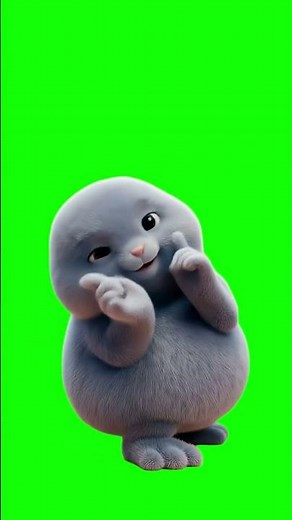 Baba The Seal "I Want Some Fries" Dance meme - Green Screen