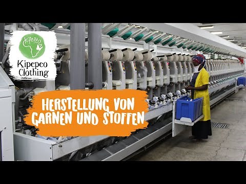 Herstellung von Garnen, Stoffen sowie Färben von Bio-Bekleidung. Faire Mode von Kipepeo-Clothing