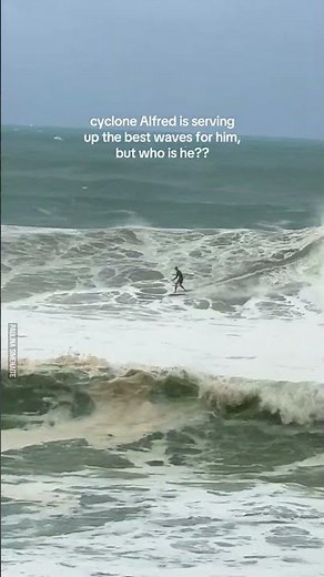 Surfing In Cyclone Alfred 🌊