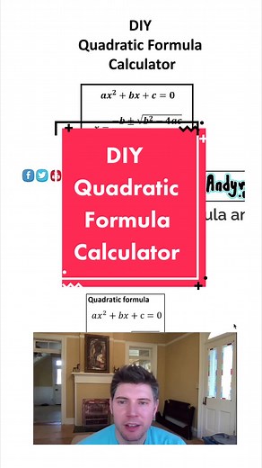 Quadratic Formula Calculator #math #maths