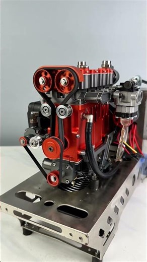 Gasoline engine model #modelkit #enginemodel #miniengine #V8engine #gasolineengine