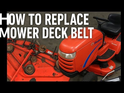 How to replace mower deck belts