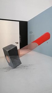 23K views · 420 reactions | Ella + Pitr = Marteau ! Anamorphose réalisée dans le Musée d'Art Moderne de St Etienne, France. Pendant les travaux de rénovation. #ellapitr #anamorphosis #art #moderne #MAMC #stetienne #modernart #musee #anamorphic #visualart | Ella & Pitr | Facebook