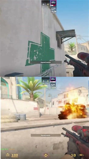 CS2 Dust II: Molotov na Bomb (Feita do Fundo)